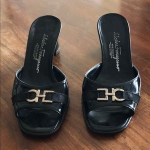 Ferragamo open toe mules